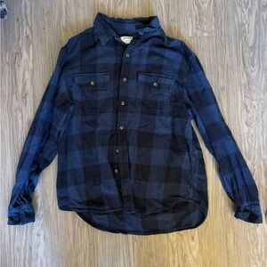 Men's Blue Plaid Flannel